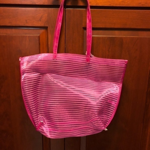 Lancôme Striped Mesh Tote Bag - Picture 2 of 2